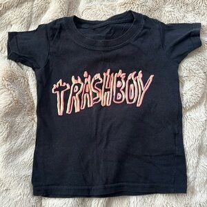Trashboy Tee in Black Size 2T